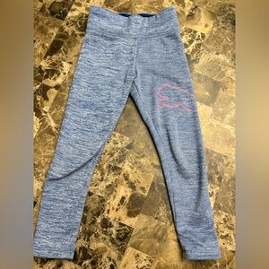 4/30$ Puma Heathered Blue Leggings with Pink Accent 5 years